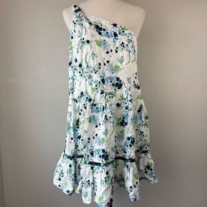 NWOT Free People Floral One Shoulder Midi Dress Size M